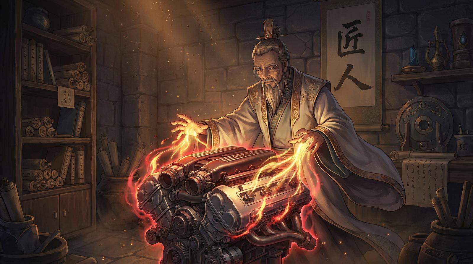 黑丝修车改装视频-发动机改装教程